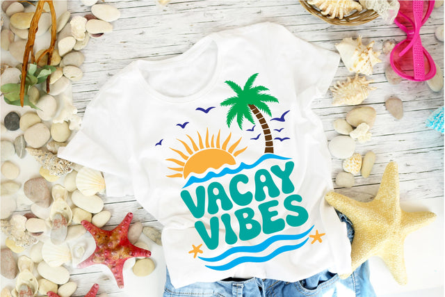 Vacay Vibes SVG PNG DXF EPS Cut File - Silhouette Design SVG Silhouette School Blog Design Shop 