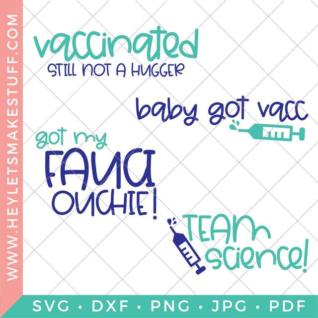 Vaccine Bundle SVG Hey Let's Make Stuff 