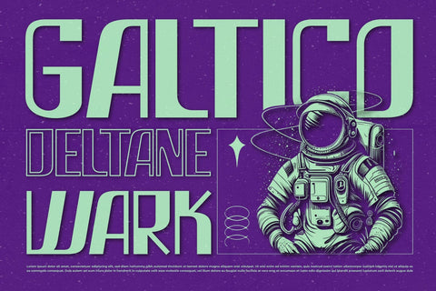 Vakulta - Retro Futurism Font Font twinletter 