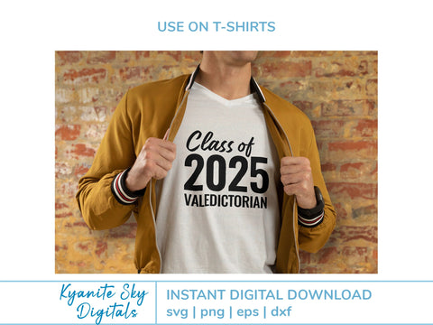 Valedictorian 2025 Graduation SVG bundle clipart graphics SVG Kyanite Sky Digitals 