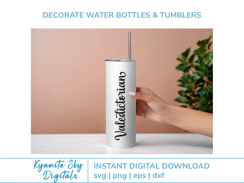 Valedictorian Salutatorian Bundle 2025 graduation SVG PNG files SVG Kyanite Sky Digitals 