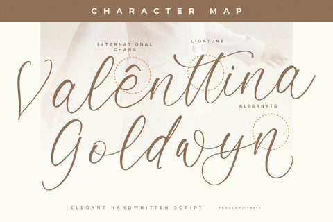 Valentina Goldwyn - Elegant Handwritten Script Font Letterena Studios 