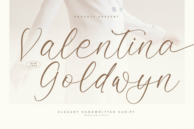 Valentina Goldwyn - Elegant Handwritten Script Font Letterena Studios 