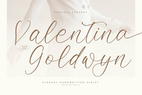 Valentina Goldwyn - Elegant Handwritten Script Font Letterena Studios 