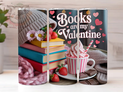 Valentine Book Lover Gnome Tumbler, Book Lover, Romantic Theme, Reading Gnome, 20Oz Tumbler, Sublimation Wrap, Digital Download Sublimation Lara' s Designs 