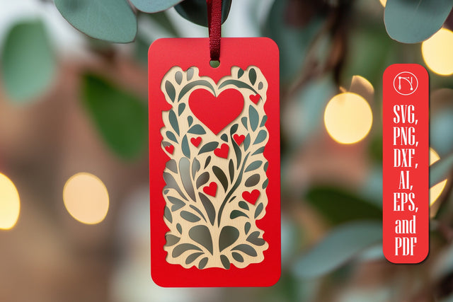 Valentine Bookmark Laser Cut SVG SVG MD JOYNAL ABDIN 