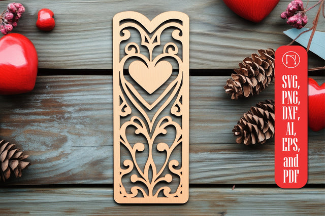 Valentine Bookmark Laser Cut SVG SVG MD JOYNAL ABDIN 