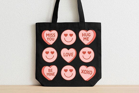Valentine Candy Heart Message PNG Set SVG BillahCrafts 