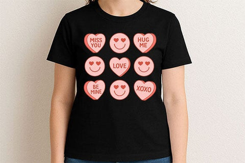Valentine Candy Heart Message PNG Set SVG BillahCrafts 
