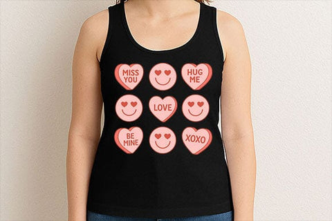 Valentine Candy Heart Message PNG Set SVG BillahCrafts 