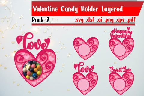 Valentine Candy Holder 2 | Heart Candy Holder 3D Paper zafrans studio 