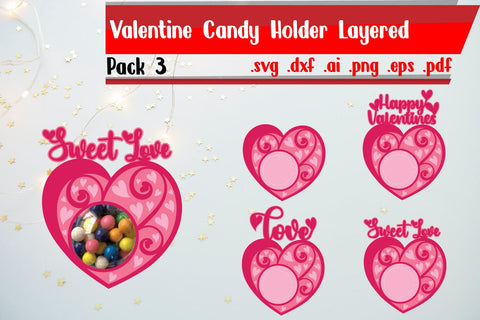 Valentine Candy Holder 3 | Heart Candy Holder 3D Paper zafrans studio 