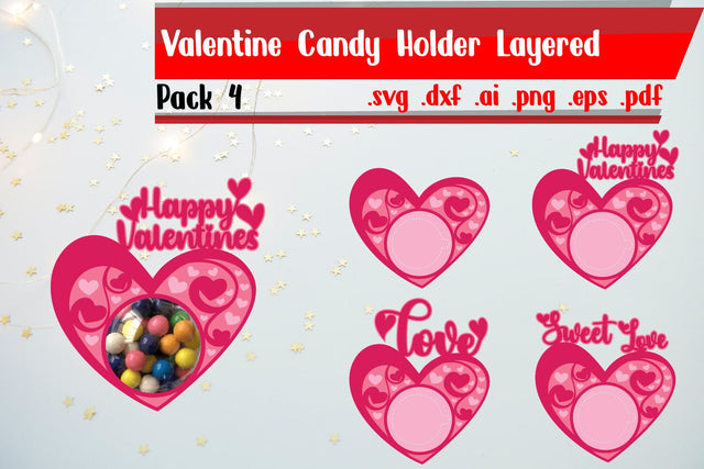 Valentine Candy Holder 4 | Heart Candy Holder 3D Paper zafrans studio 