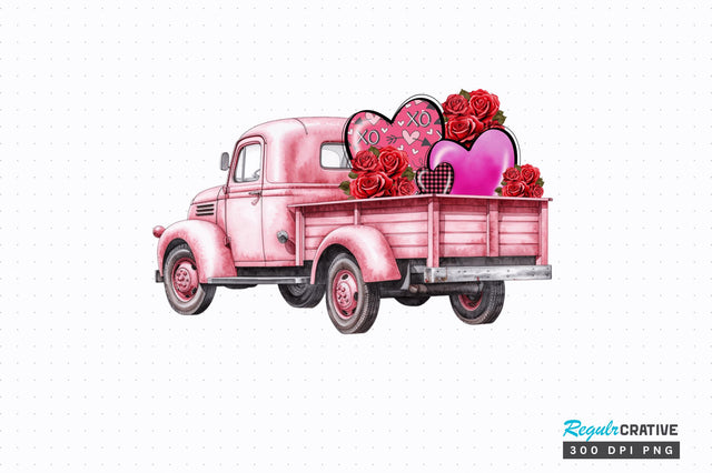 Valentine car clipart PNG Design Sublimation Regulrcrative 