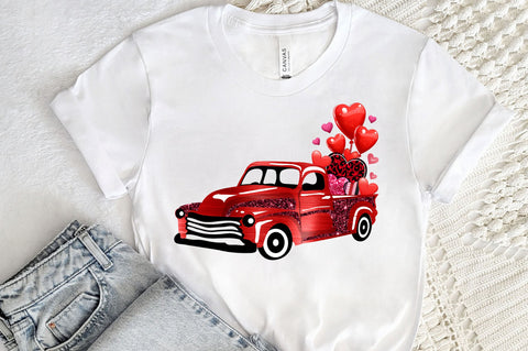 Valentine car PNG Design Sublimation Regulrcrative 