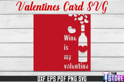 Valentine Card | Paper Heart Template | Valentine's Day | Romantic Gift | SVG File SVG The T Store Design 