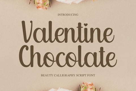 Valentine Chocolate - Beauty Calligraphy Font Font Masyafi Studio 