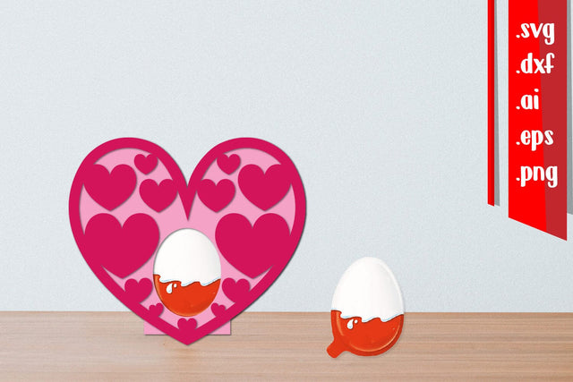 Valentine Chocolate Egg Holder | Love Chocolate Egg Holder 3D Paper zafrans studio 