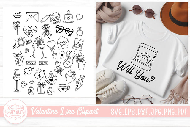 Valentine Clipart Bundle SVG dapiyupi store 