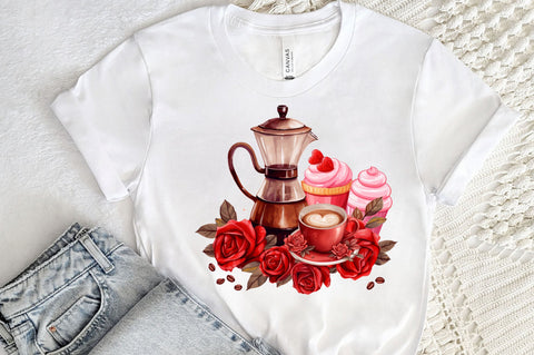 Valentine coffee PNG Design Sublimation Regulrcrative 