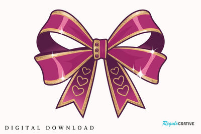 Valentine Coquette Bow Sublimation Design Sublimation Regulrcrative 