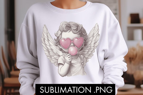Valentine Cupid Bubblegum PNG Sublimation Sublimation Freeling Design House 