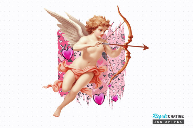 Valentine cupid clipart PNG Design Sublimation Regulrcrative 