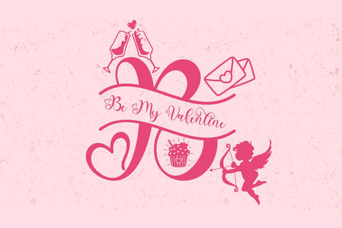 Valentine Delion Monogram Font Prasetya Letter 