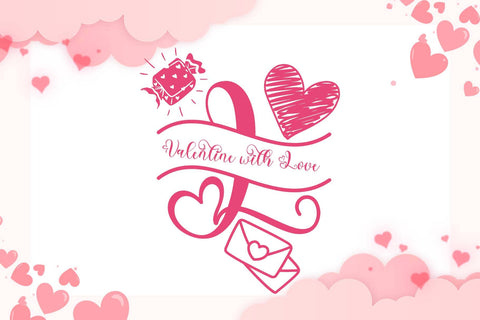 Valentine Delion Monogram Font Prasetya Letter 