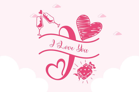 Valentine Delion Monogram Font Prasetya Letter 