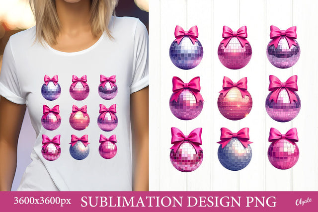 Valentine Disco Ball Sublimation. Valentine’s Day PNG Sublimation Olga Terlyanskaya 