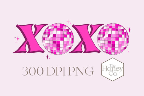 Valentine Disco Sublimation | XOXO Valentine's Day PNG SVG The Honey Company 