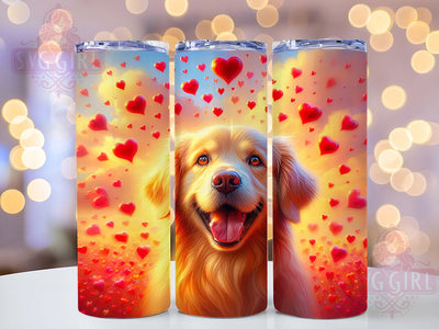 Valentine Dog Mom Tumbler, Dog Mom Gift, 20oz Tumbler Wrap, Sublimation Design, Pet Lover Valentine, Cute Dog Mom, Puppy Love Wrap Sublimation SvggirlplusArt 