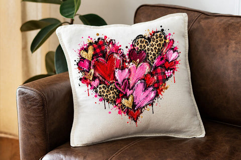 Valentine Doodle Heart Sublimation PNG SVG DesignDestine 
