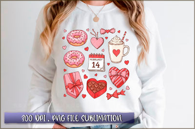 Valentine Doodles Sublimation Sublimation Shetara Begum 