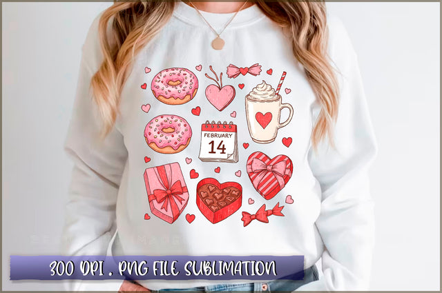 Valentine Doodles Sublimation Sublimation Shetara Begum 