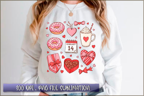 Valentine Doodles Sublimation Sublimation Shetara Begum 