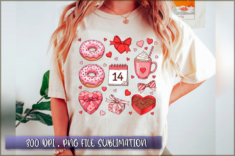 Valentine Doodles Sublimation Sublimation Shetara Begum 