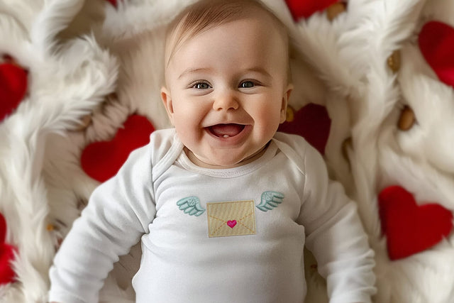 Valentine Envelope with Wings Mini Embroidery Embroidery/Applique DESIGNS Designed by Geeks 