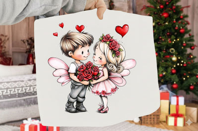 Valentine Fairy Clipart PNG Sublimation SVGArt 