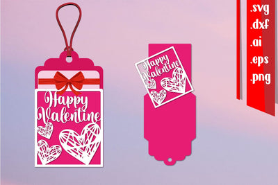 Valentine Gift Card Holder | Love Gift Tag SVG zafrans studio 