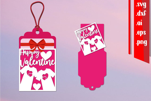 Valentine Gift Card Holder | Love Gift Tag SVG zafrans studio 