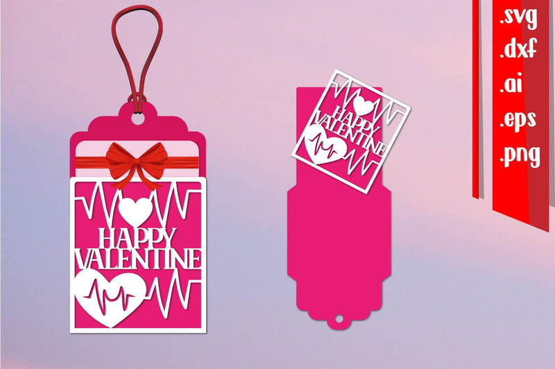 Valentine Gift Card Holder | Love Gift Tag SVG zafrans studio 