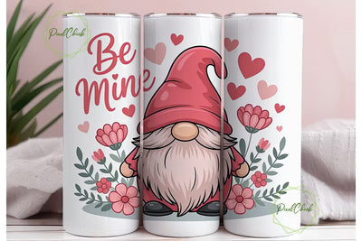 Valentine Gnome 20oz Tumbler Wrap Sublimation PixelChick 