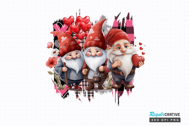 Valentine gnome clipart png design Sublimation Regulrcrative 