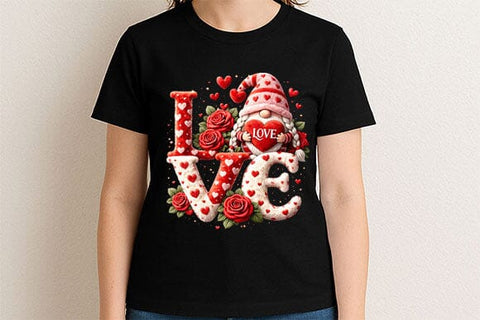 Valentine Gnome LOVE PNG | Cute Romantic Sublimation Design SVG BillahCrafts 