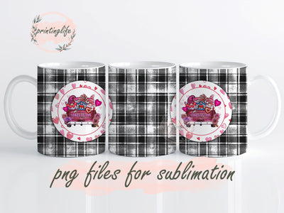 Valentine Gnome Mug Wrap Design, Instant Digital Design Download Mug Wrap Design, Mug Design PNG Sublimation PrintingLife 