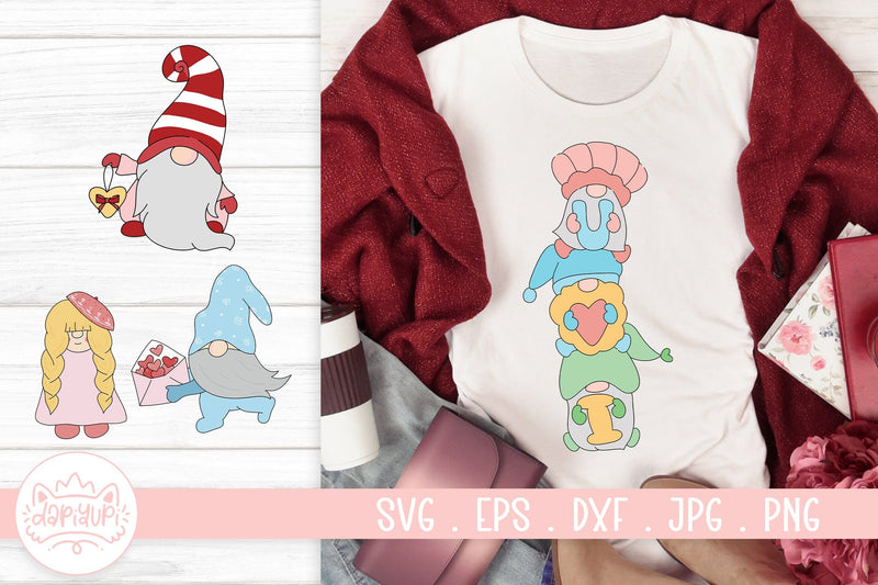 Valentine Gnome SVG Cut File SVG dapiyupi store 