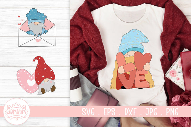 Valentine Gnome SVG Cut File SVG dapiyupi store 