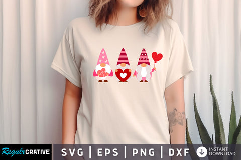 Valentine gnome SVG design SVG Regulrcrative 